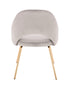 Sand Gold Velvet Dining Chair