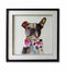 Dog Collage Art III with Black Frame