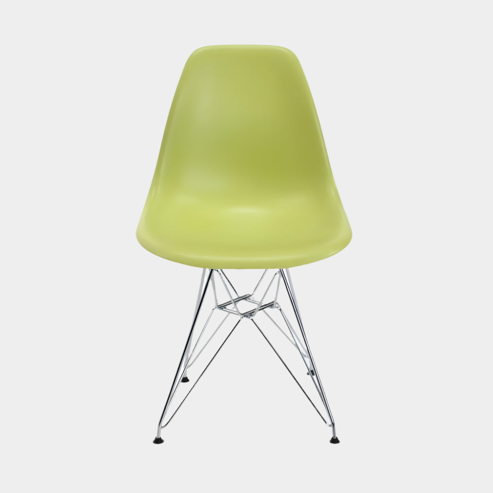 Chaise pour enfant en plastique moulé Eames - Pieds chromés