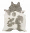 Grey and White Natural Cowhide