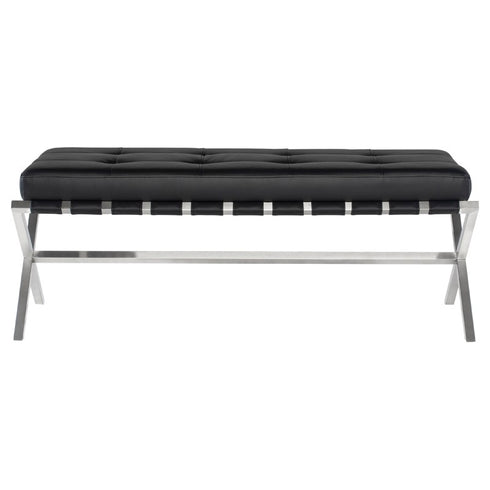 Auguste Bench With Stainless Base