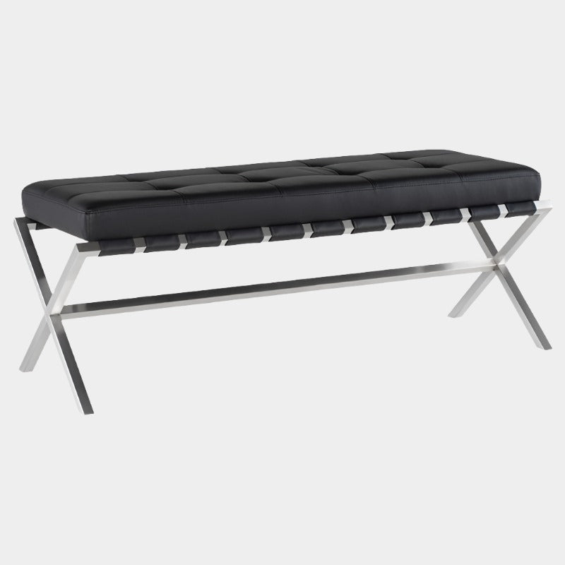 Auguste Bench With Stainless Base