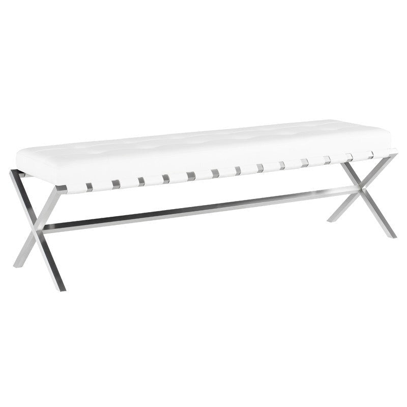 Auguste Bench With Stainless Base