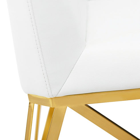 Caprice Dining Chair With Brushed Gold Frame
