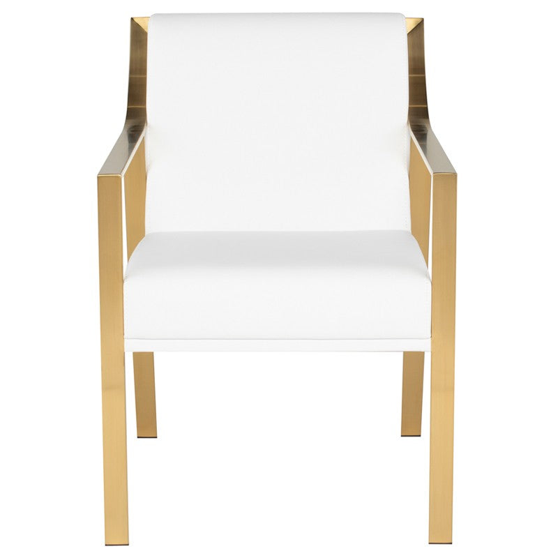 Valentine Dining Chair (Brushed Gold Frame)