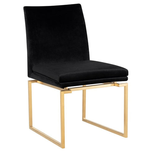 Savine Dining Chair with Gold frame