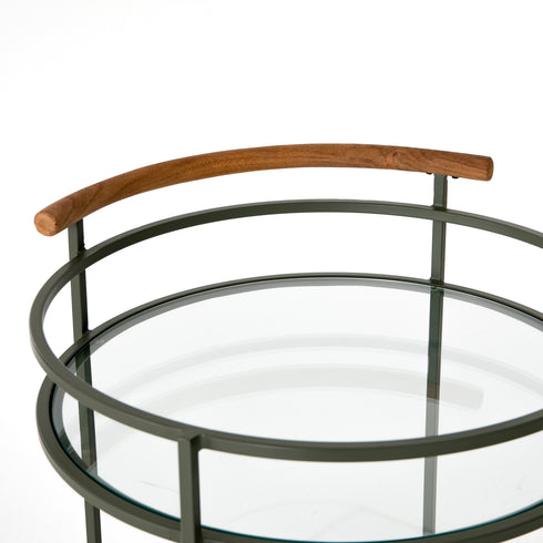 DEMPSEY BAR CART-SAGE GREEN