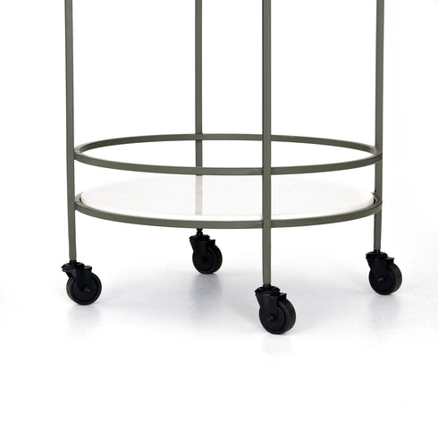 DEMPSEY BAR CART-SAGE GREEN