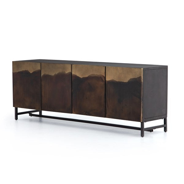 Stormy Media Console - Aged Brown