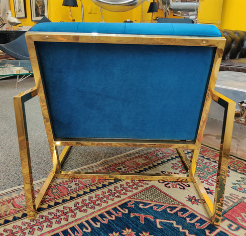 Blue Velvet Chair | Floor Model
