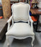 Upholstered White Chair | Floor Model