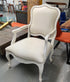 Upholstered White Chair | Floor Model