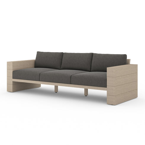 LEROY OUTDOOR SOFA, WASHED BROWN