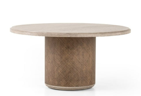 Kiara Round Dining Table-WTHRD BLND