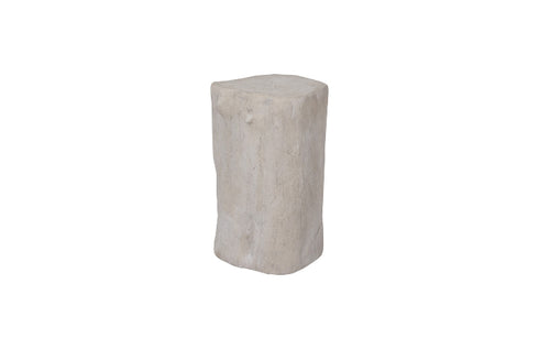Log Small Roman Stone Stool