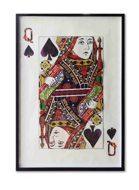 Playing Card Queen of Spades