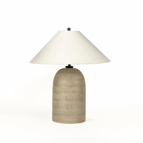 Brynner Table Lamp - Etched Silver