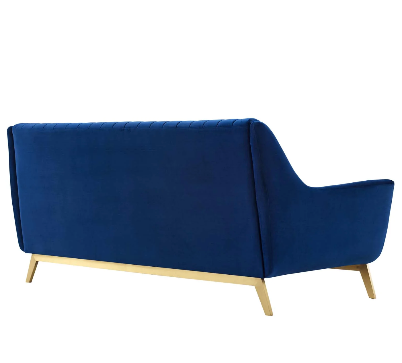 Channel Tufted Performance Velvet Loveseat Sofa