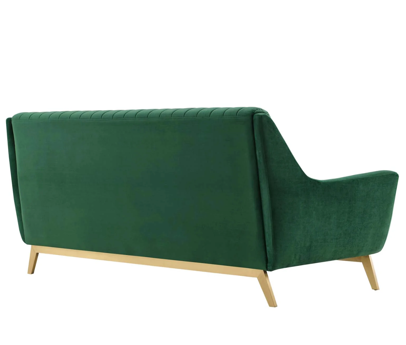 Channel Tufted Performance Velvet Loveseat Sofa