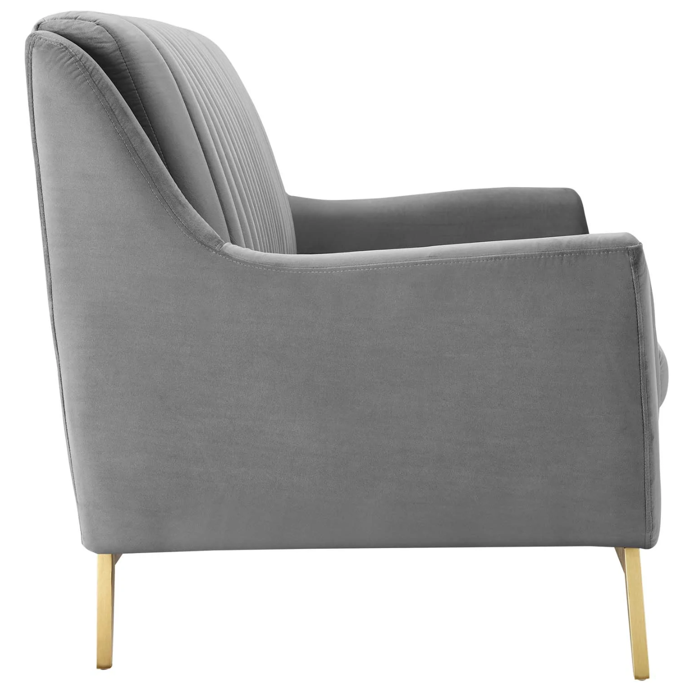 Channel Tufted Performance Velvet Loveseat Sofa