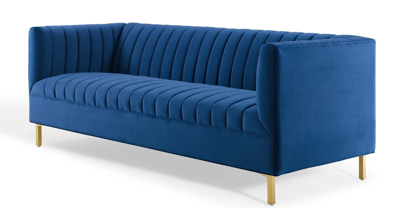 Huille Velvet Sofa