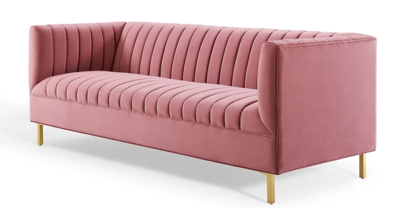 Huille Velvet Sofa