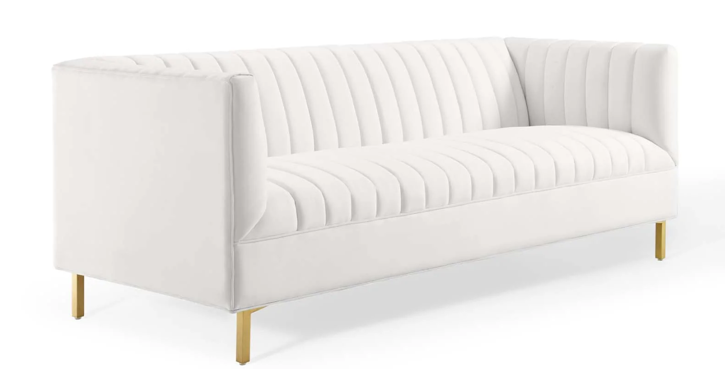 Huille Velvet Sofa