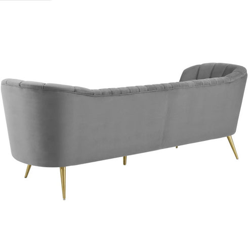 Orianna Curved Velvet Sofa