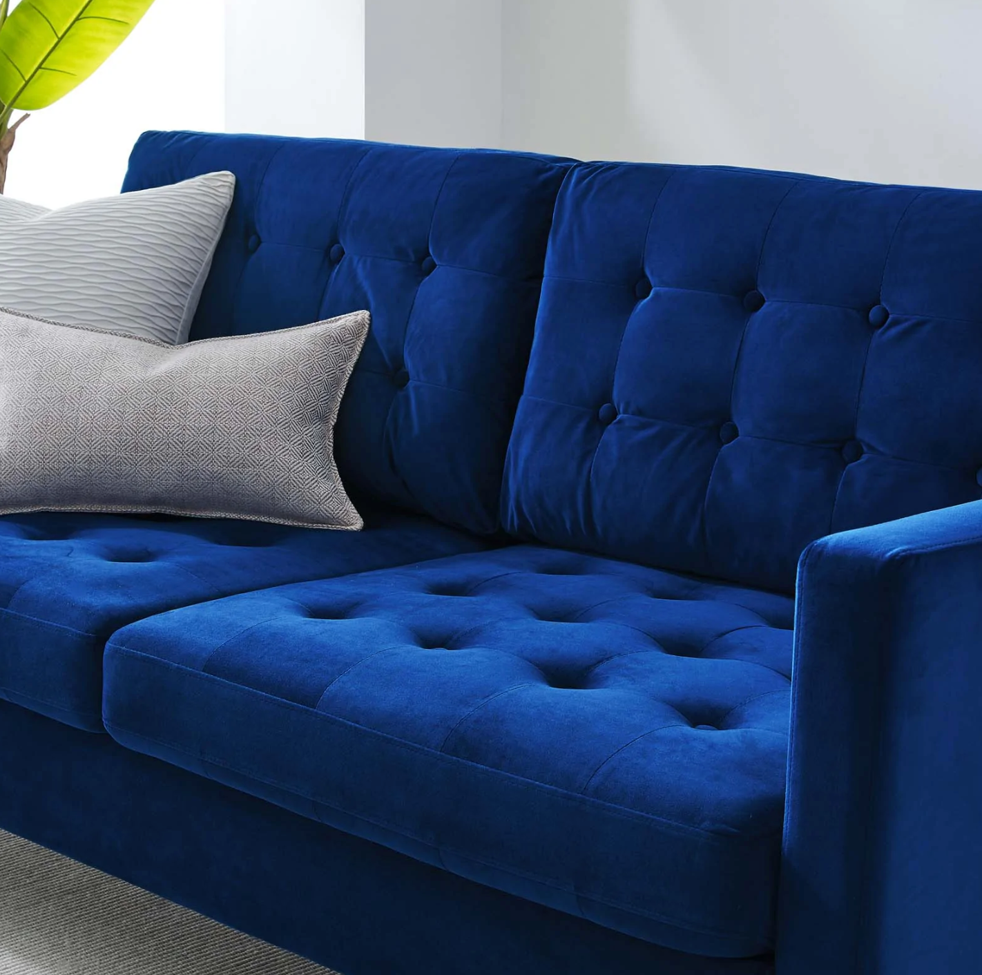 Reverentia Tufted Performance Velvet Sofa