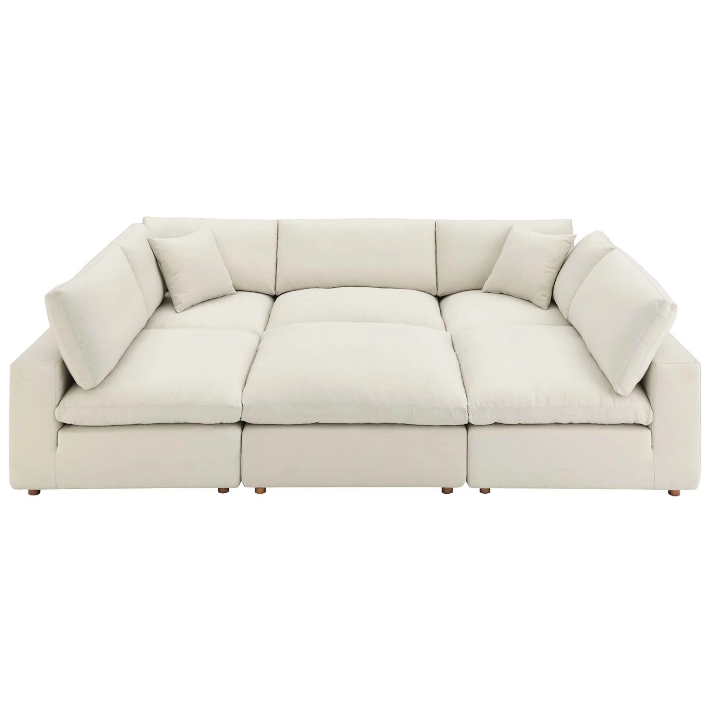 Xena Overstuffed Sectional Sofa