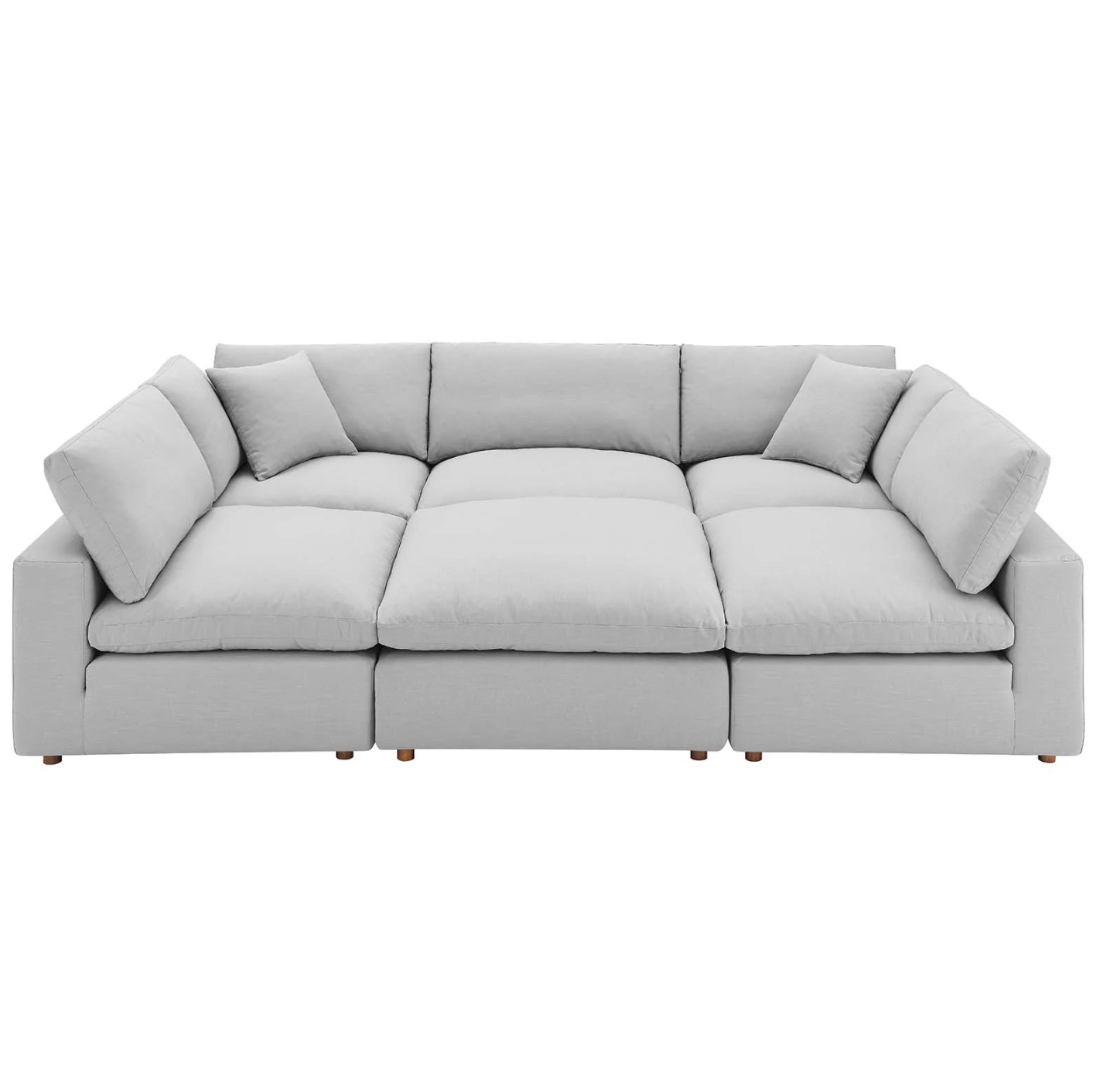 Xena Overstuffed Sectional Sofa