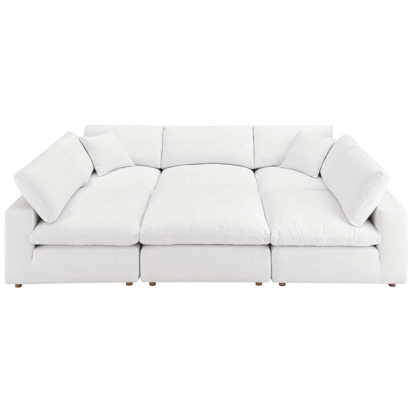 Xena Overstuffed Sectional Sofa