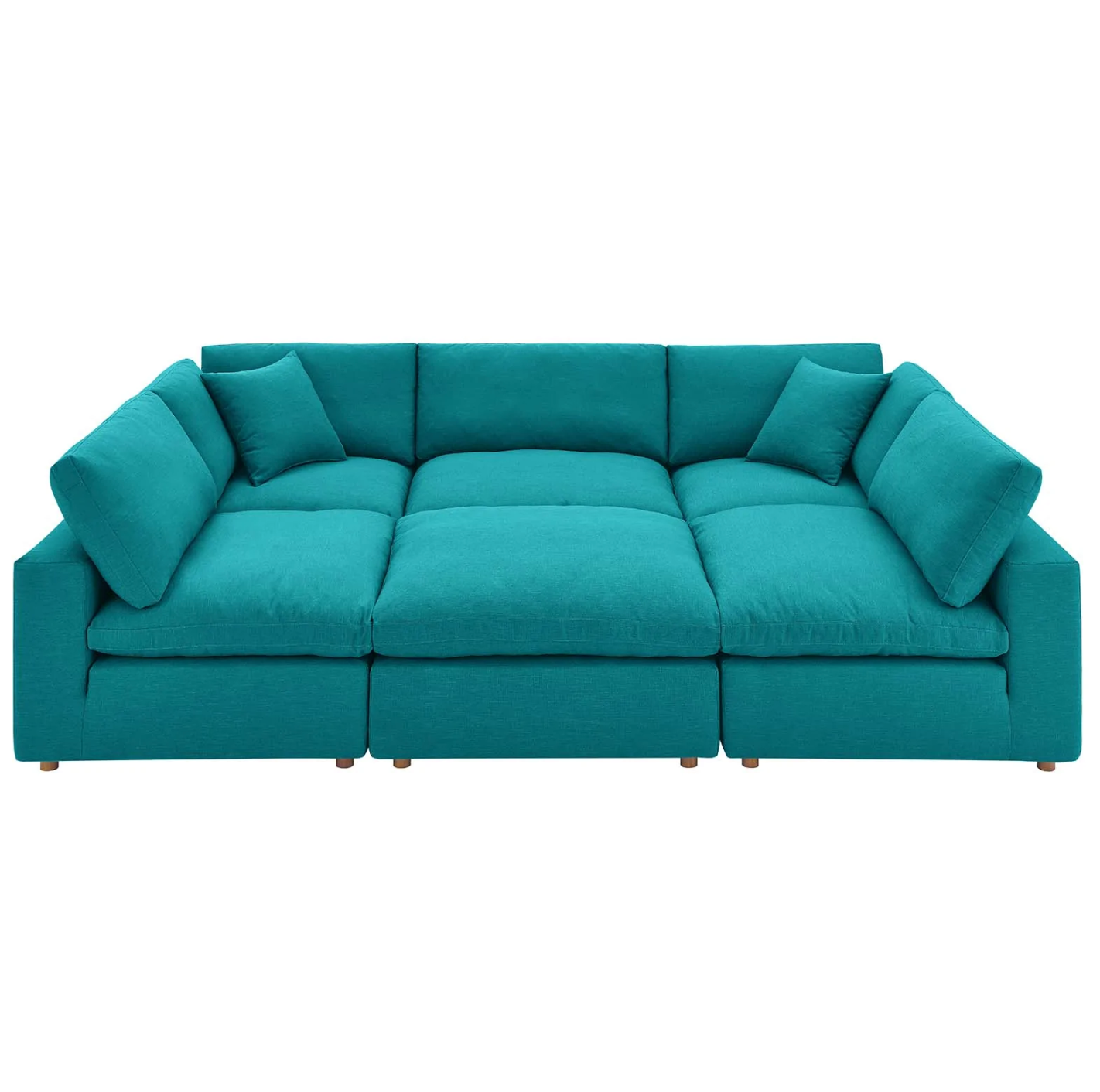 Xena Overstuffed Sectional Sofa