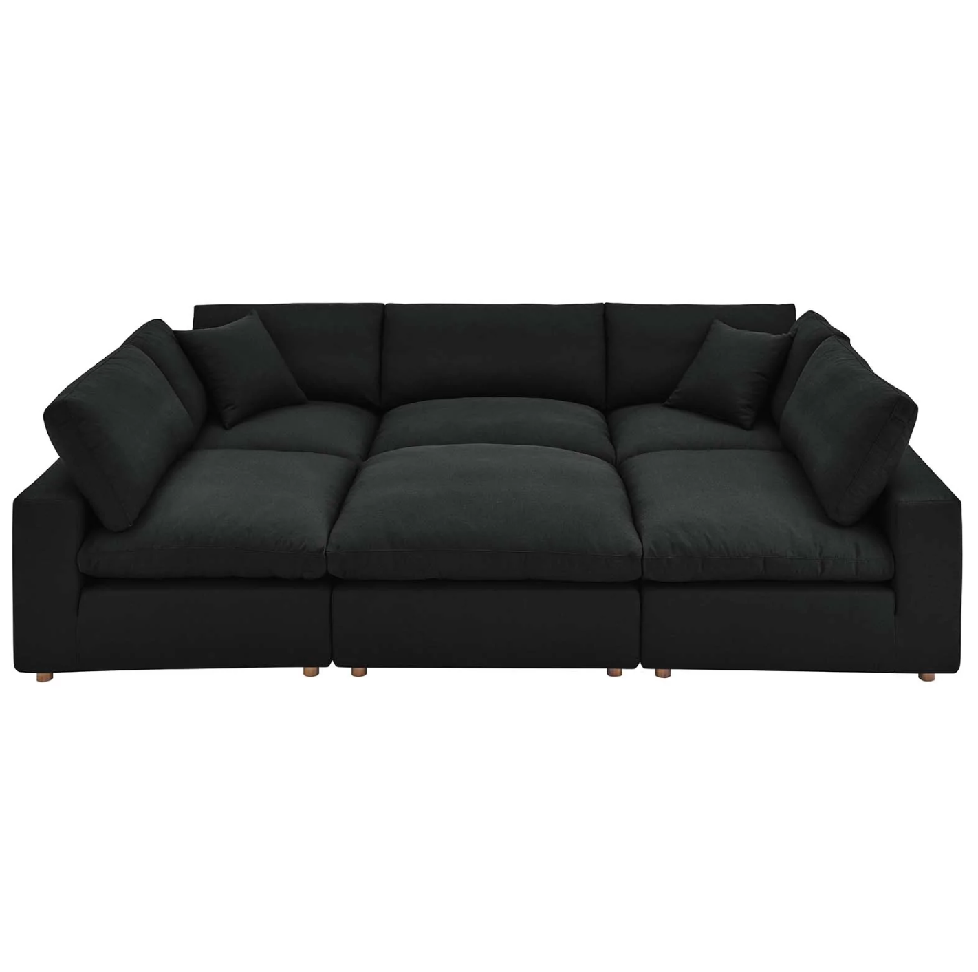 Xena Overstuffed Sectional Sofa