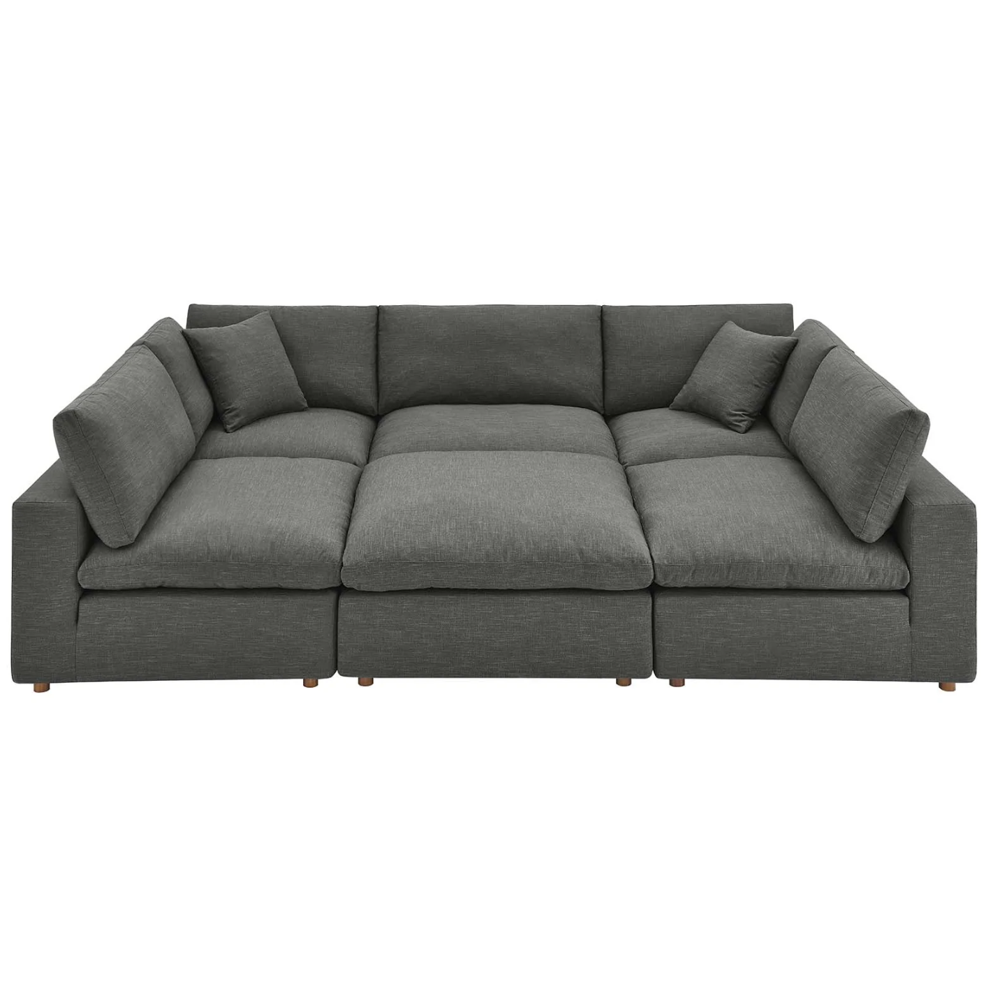 Xena Overstuffed Sectional Sofa