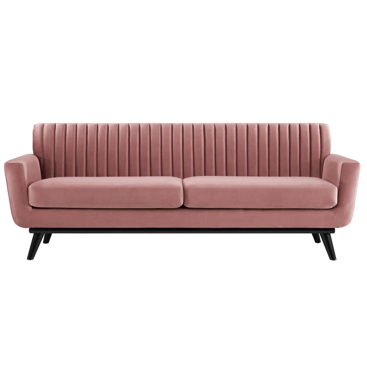 Gage Channel Tufted Velvet Sofa