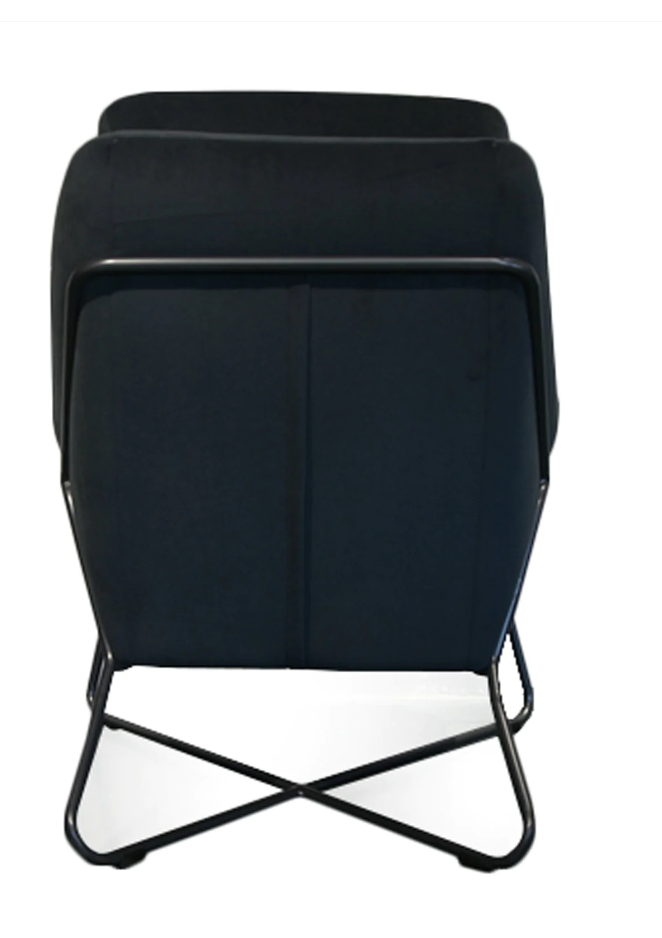 Romeo Lounge Chair - Dark Grey Velvet