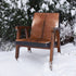 Rio Cool Armchair - Cool Brown, Leather/Goat Hair