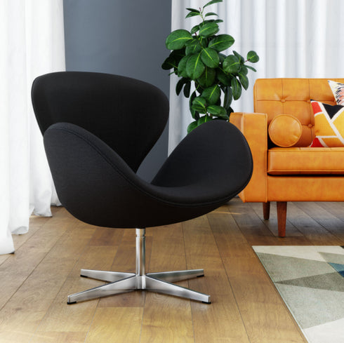 Swan Lounge Chair (Fabric) – HCD Furniture Toronto