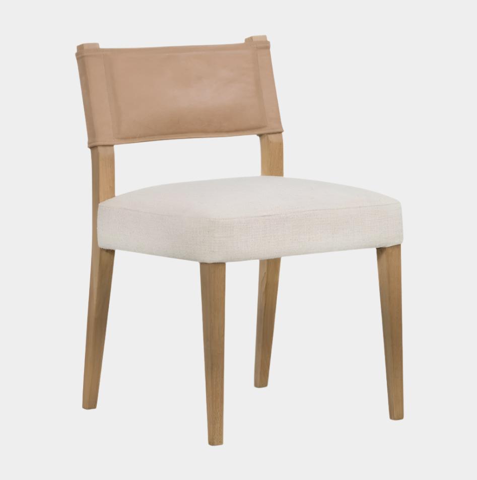 Leather-Backed Dining Chair