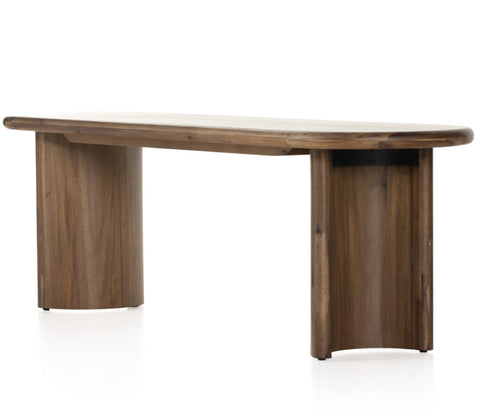 PADEN DINING BENCH-SEASONED BROWN ACACIA