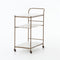 Felix Rectangular Bar Cart-Antique Brass