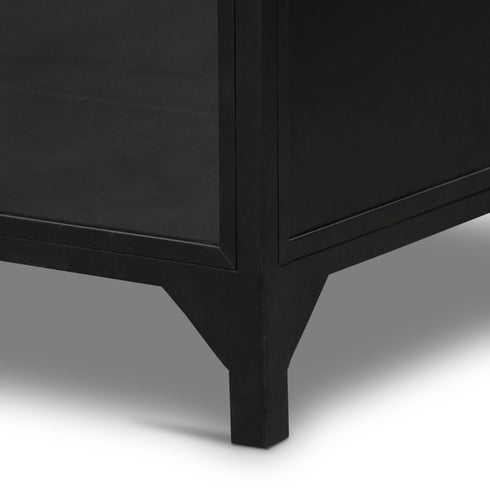 BELMONT WIDE METAL CABINET-BLACK