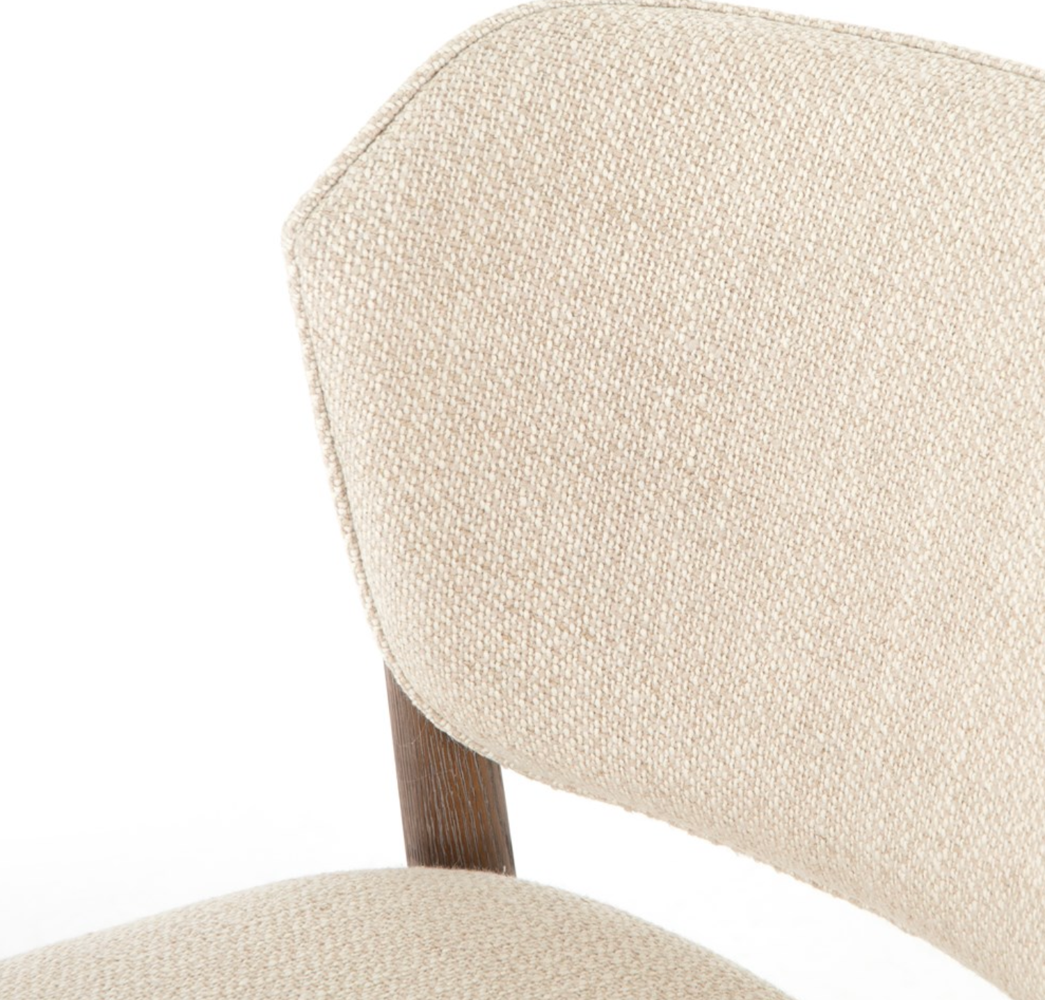 Wood Upholstered Dining Chair with Performance Fabric