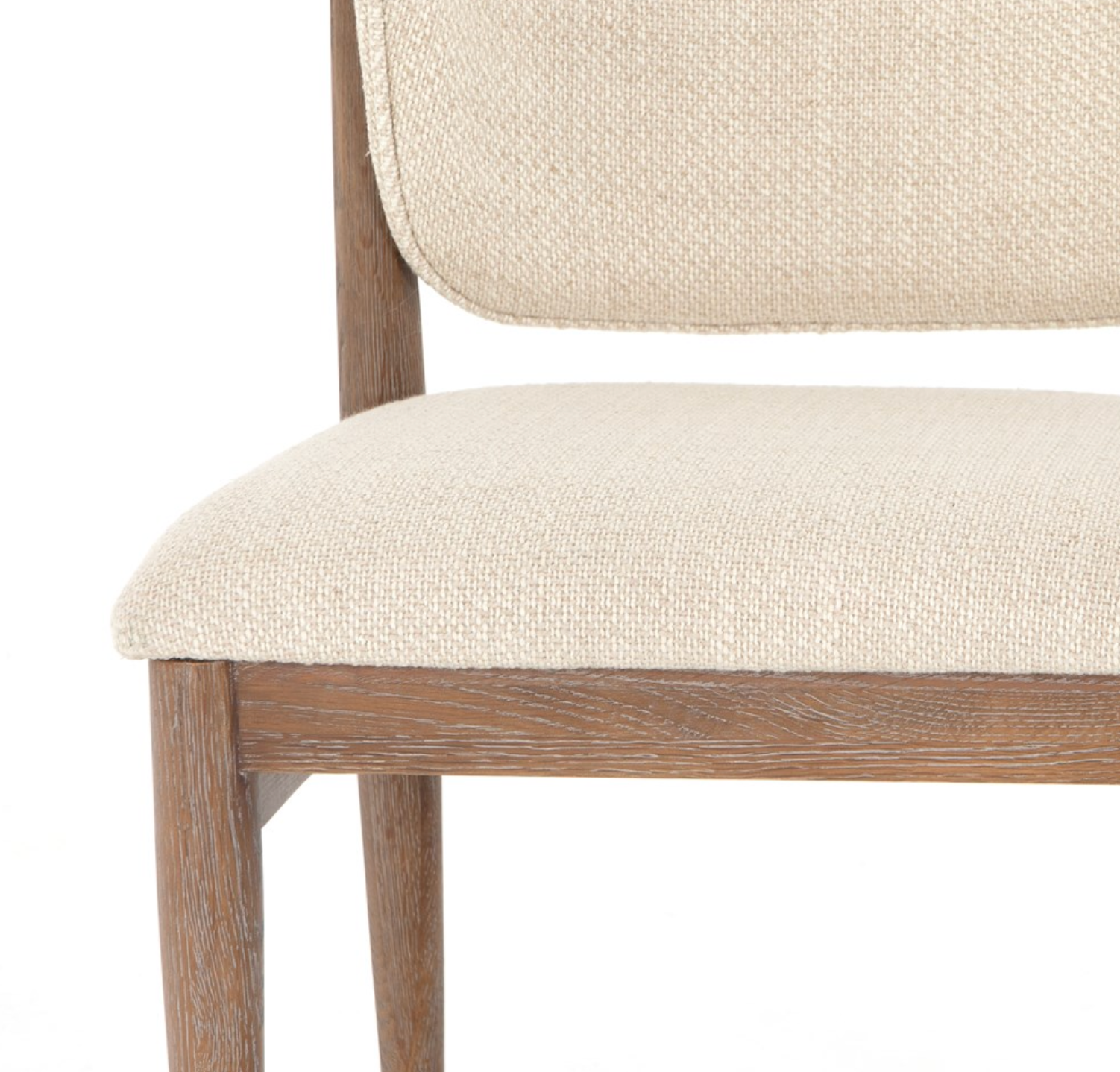 Wood Upholstered Dining Chair with Performance Fabric