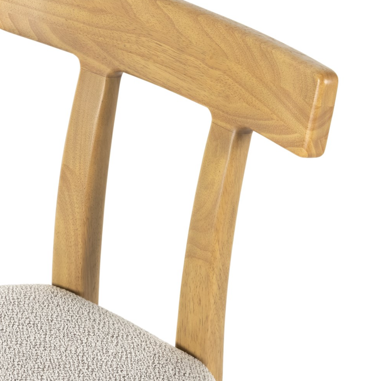 Ziady Brunswick Pebble Upholstered Wood Dining Chair