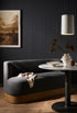 KRISTA DINING BENCH-KNOLL CHARCOAL