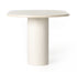 Belle Oval Dining Table-Cream Marble