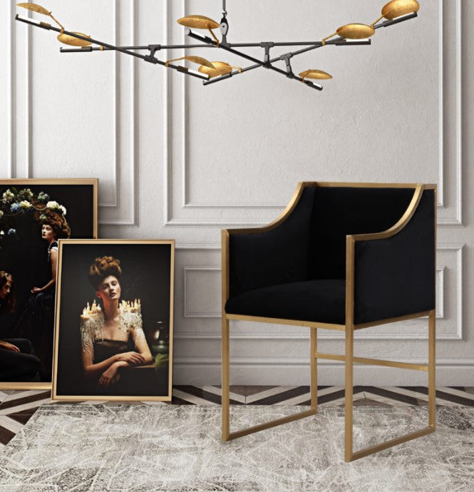 Atara Velvet Gold Chair