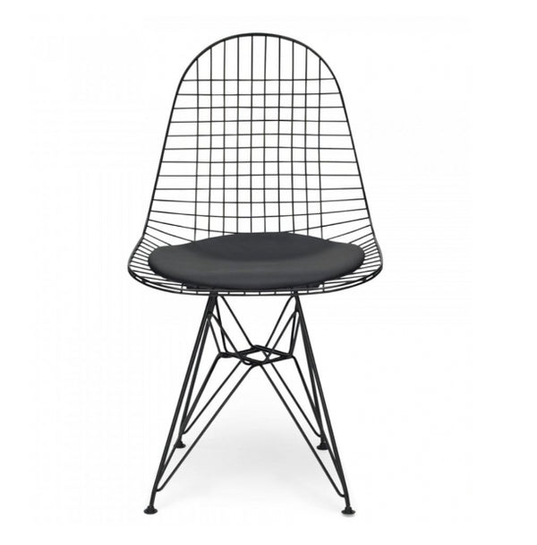 Mesh Eiffel Dining Chair (Black/ White)